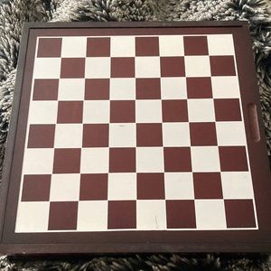Multi game wood chess board